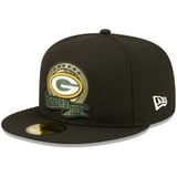 New Era Green Bay Packers NFL Salute to Service 2022 Black 59Fifty Basecap - 7 1/4-58cm (L), 5950-Packers-Black-#28582, 57-58