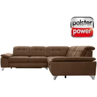 polsterpower Ecksofa - Holiday mandel - Basismodell - rechts Sofa Wohnlandschaft