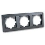 ChiliTec Abdeckrahmen 23053 3-fach Anthrazit