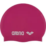 Arena Classic Silicone Badekappe Pink/Weiß Kinder