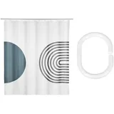 Wenko Duschvorhang Orfa 180 x 200 cm mehrfarbig