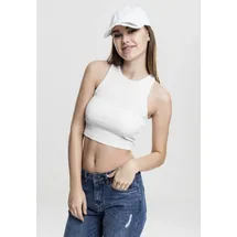 URBAN CLASSICS Cropped Rib Top Weiß XS
