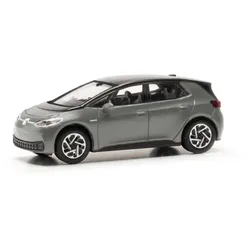 Herpa 421126 1:87 Volkswagen (VW) ID.3, mondsteingrau (Dach schwarz)