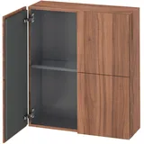 Duravit L-Cube Halbhochschrank 70 x 80 x 24,3 cm Nussbaum