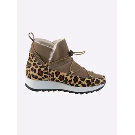 Heine Stiefelette in braun-leo | Gr.: 38