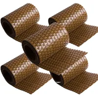 nyvi Sichtschutzstreifen 255 x 19 cm Honig Polyrattan 5 St.
