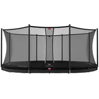 Berg Toys Trampolin Favorit InGround 520 x 345 cm inkl. Sicherheitsnetz Schwarz