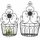 Formano Aufbewahrungskorb, Wandkörbe 2er-Set (32 cm, 2x)