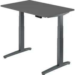 bümö elektrisch höhenverstellbarer Schreibtisch 120x80 cm mit Memory-Steuerung - Design Schreibtisch höhenverstellbar elektrisch, elektrischer
