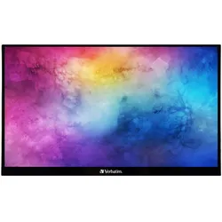 Verbatim Monitor tragbar 14" Full HD 1080p Metallgehäuse schwarz