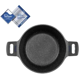 Kopf Topfset Thermo Pro, 7-teilig Aluguss, Teflon Classic Antihaftbeschichtung, Marmor-Optik, Induktion, backofenfest)