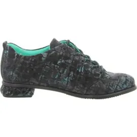 SIMEN Schnürschuhe Damen, schwarz, 39 EU