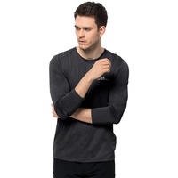 Jack Wolfskin Herren Pack & Go L/S M T Shirt Longsleeve, Schwarz, XXL EU