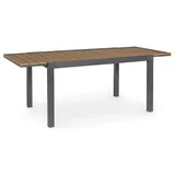 BIZZOTTO Elias Gartentisch 140-200 x 75 cm Anthrazit/Schwarz