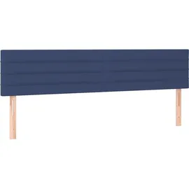 vidaXL Boxspringbett mit Matratze Blau 180x200 cm Stoff