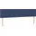 vidaXL Boxspringbett mit Matratze Blau 180x200 cm Stoff