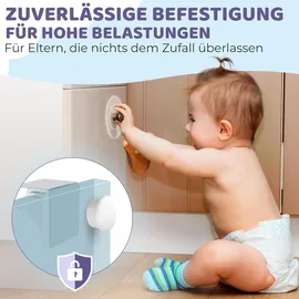 wunderhippo Magnetische Kindersicherungen 20 Schlösser+4 Schlüssel, weiß