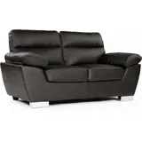 Habitat et Jardin Ledersofa aus rekonstituiertem Leder und PVC "Dallas" - 169 x 88 x 90 cm - 2-Sitzer - Schokolade