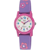 Q&Q Kinderuhr mit Silikonarmband, 10 Bar wasserdicht - Violett