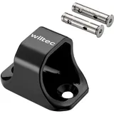Wiltec Diebstahlsicherungsanker Typ 02 aus Stahl 76 x 50 x 54 mm, Diebstahlsicherung Wand- und Bodenanker für Motorrad und Fahrrad