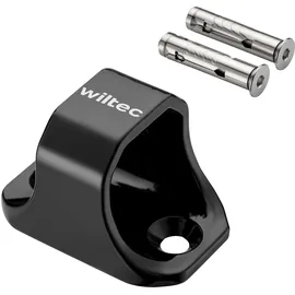 Wiltec Diebstahlsicherungsanker Typ 02 aus Stahl 76 x 50 x 54 mm, Diebstahlsicherung Wand- und Bodenanker für Motorrad und Fahrrad