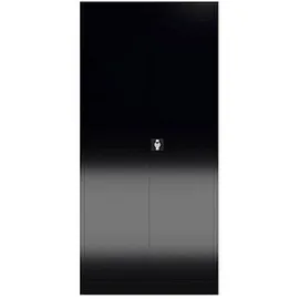 Classix Putzmittelschrank X-545549 tiefschwarz 92,0 x 42,0 x 194,5 cm, aufgebaut