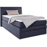 Jockenhöfer Boxspringbett Amira, mit Bettkasten und Topper, blau