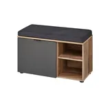 Sconto Garderobenbank Limones 82 x 51 x 38 cm grau