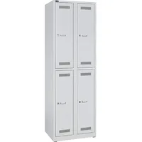 BISLEY Garderobenschrank Stahl 60 x 50 x 185 cm lichtgrau