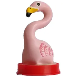 Scherzkondom „Pink Flamingo“ Handbemalt, Naturkautschuklatex (1 Stück) 1 St
