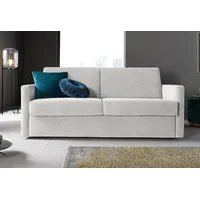 Schlafsofa HOME AFFAIRE "GOLDPOINT 182cm, Dauerschläfer, Liegefläche 140/200 cm", grau (hellgrau), B:182cm H:85cm T:100cm, Samtoptik (100% Polyester);Struktur (100% Polyester), Sofas, Schlafsofa, 3-Sitzer mit Dauerschläfer-Funktion, Bonell-Federkernmatratze