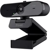 Trust TW-250 QHD Webcam 2560 x 1440 Pixel Standfuß, Klemm-Halterung