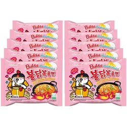 Samyang Buldak Ramen Hot Chicken Carbonara 130 g, 10er Pack