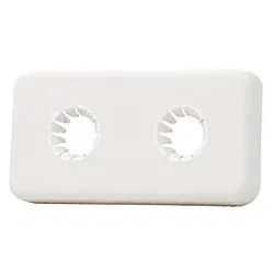 R 175C Opal-Rosette doppelt Achsabstand 50 mm