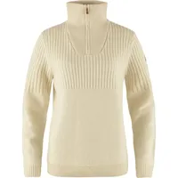 Fjällräven Damen Övik Half Zip Knit Pullover (Größe M, weiss)