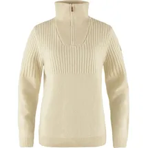 Fjällräven Damen Övik Half Zip Knit Pullover (Größe M, weiss)