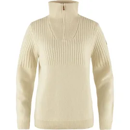 Fjällräven Damen Övik Half Zip Knit Pullover (Größe M, weiss)