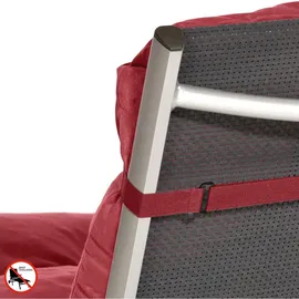 Beautissu Auflage 190 x 60 x 8 cm rot 2 St.