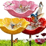 Neu BienenträNke füR Den Garten, Blumen Gartenstecker VogelträNke, 2/3 Stück Bienen TräNke Blume, füR Zur Dekoration Von RasenfläChen, Balkonen und GäRten (3PC-A)