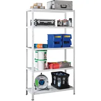 SCHULTE Regalwelt Stecksystem-Grundregal, 5 Böden, 2000x1200x500, weiß