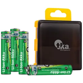 Tka 4er-Set Li-Ion-Akkus Typ AAA / Micro, 1.300 mWh, wiederaufladbar, 1,5V