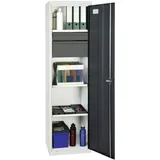 stumpf metall Stumpf, Werkzeug- und Materialschrank Serie 3000 lichtgrau / anthrazitgrau + 1 Schublade 100 mm + 1 S (50 cm, 180 cm)