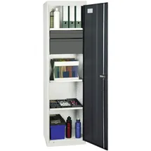 stumpf metall Stumpf, Werkzeug- und Materialschrank Serie 3000 lichtgrau / anthrazitgrau + 1 Schublade 100 mm + 1 S (50 cm, 180 cm)