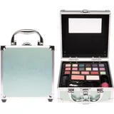Treffina International Trading Kosmetikkoffer Grün-Silber mini