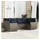 vidaXL Gartensofa-Set 6-tlg. grau Polyrattan