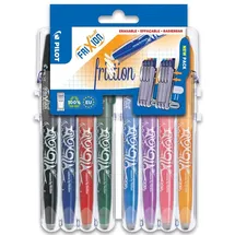 Pilot Pen PILOT Tintenroller FRIXION BALL 07 Set2Go, 8er Etui
