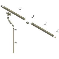 SKANHOLZ Regenrinnen-Set 1000cm (2er-Set)