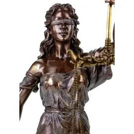 Veronese by Joh. Vogler GmbH Veronese Justitia Figur 35cm Bronzierte Göttin der Gerechtigkeit