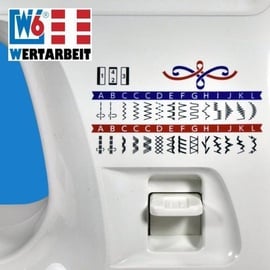 W6 Wertarbeit Freiarm-Nähmaschine N 1235/61 weiß