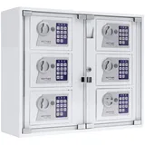 Rottner Tresor Schlüsselausgabe Keysystem 6 Outdoor 47,4 x 56,5 x 18 cm Weiß